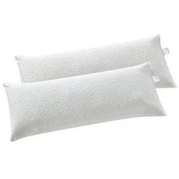 Pack Económico de 2 Almohadas Viscoelásticas Copos 75 cm - Termoregulables, Antiácaros, Tejido Stretch - Fabricado en España