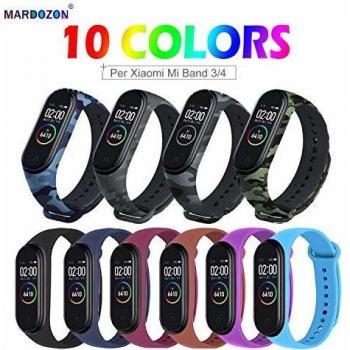 Mardozon Correa para Xiaomi Mi Band 4 / Mi Band 3 Pulsera, Coloridos Reloj Silicona Reemplazar Banda Pulsera para Xiaomi Mi Band 3/4