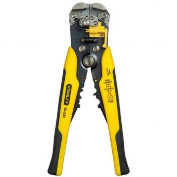 STANLEY FMHT0-96230 - Alicate Pelacables Automático Fatmax 20.3 cm, Mango ergonómico, Muelle de retorno, Rueda de sujeción, Apertura de mordaza de 0.2 a 6 mm² con Longitud de 6 a 18 mm, Negro/Amarillo