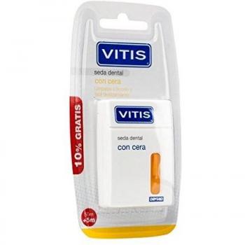 Vitis Waxed Dental Floss 50m for Interdental Spaces