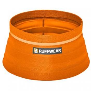 Ruffwear Bivy™ Collapsible Lightweight Travel Dog Bowl - Waterproof Packable Design, Orange