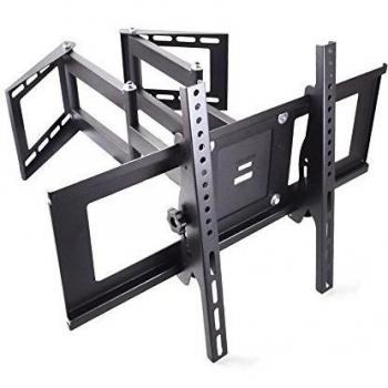 Sunydeal TV Soporte de pared en Esquina con Brazo Giratoria e Inclinable para Universal PC-Monitor PC TV para Samsung Vizio Sony Sanyo LG 30 32 39 40 42 43 46 47 48 49 50 55 60 65 70 Plasma LCD LED 4K Flat Panel Smart TV VESA 600x400mm y Carga de 45kg
