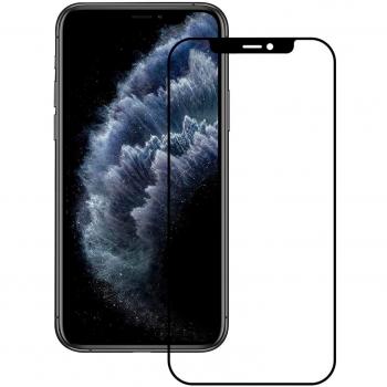 Ksix Protector de Pantalla Cristal Templado Negro para iPhone 11 Pro Max