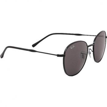 Ray-Ban RB3809 002/B1 Men's Round Sunglasses Black Gray Solid 55mm Size One Size
