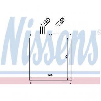 Radiador de Calefacción NISSENS 77526 con conducto
