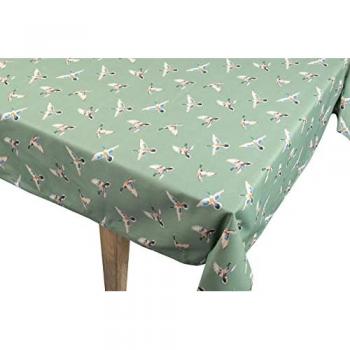 Adda Home Mantel Antimanchas Patos 145x160 Cm - Textil Anti-manchas Verde
