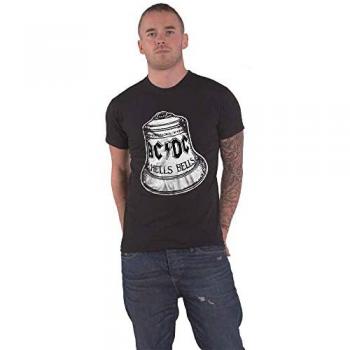 AC/DC Hells Bells Men's T-Shirt - Classic Distressed Rock Band Design - Size S