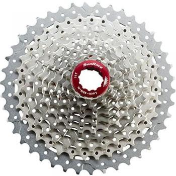 SunRace Unisex's CSMX3 10SPEED CASS 1142T 10 Speed Cassette, Silver