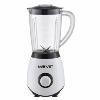Batidora de Vaso Muvip 1300W con Capacidad de 1.5 Litros, 2 Velocidades y Función Pica Hielo