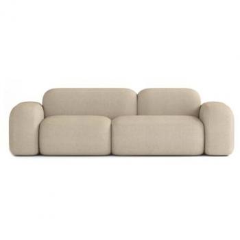 Sofá Modular 3 Plazas en Tela Beige ATIO