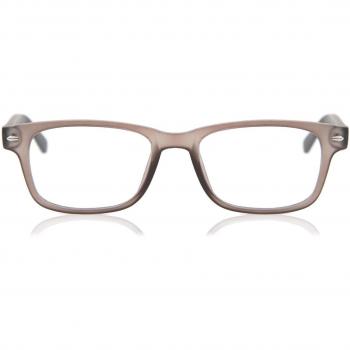 Gafas Anti-Azules Rectangulares de Montura Completa de Plástico Grises para Hombre - SmartBuy Collection