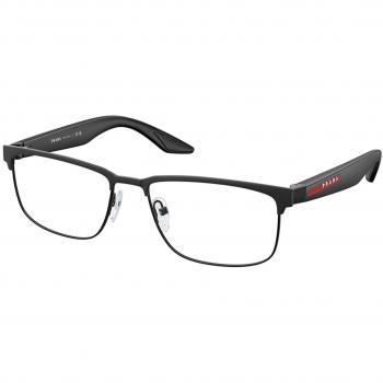 Prada Linea Rossa PS51PV Asian Fit DG01O1 Men's Eyeglasses Black Size 56 - Blue Light Block Available