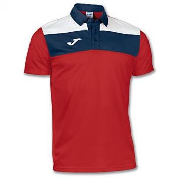 Joma Polo Crew M/C, Camiseta para Hombre, Rojo, 2XS