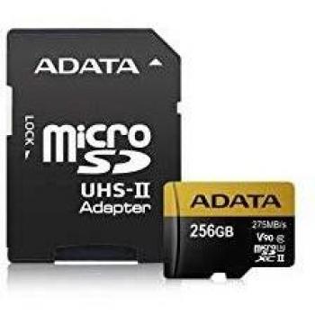 ADATA Premier ONE V90 256GB MicroSDXC Memory Card, black