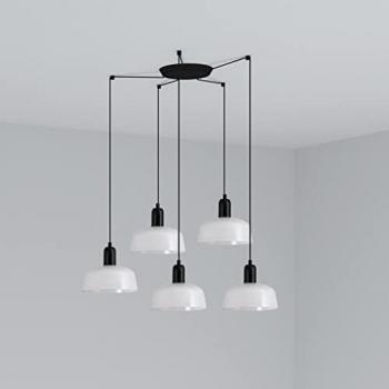 Lámpara Colgante Tatawin S 5 Luces Blanca Faro Barcelona