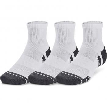 Under Armour Performance Tech 3-Pack Quarter Socks White - XL