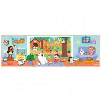 Magnéti'stories Animales Domésticos - Juego educativo magnético para niños de 3 a 8 años, incluye figuras de animales domésticos en formato pergamino