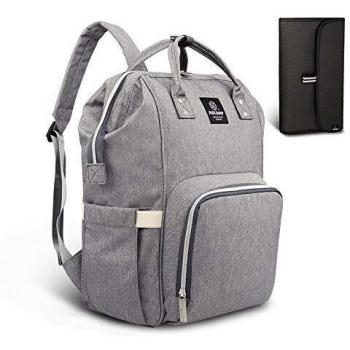 HEYI Mochilas para Pañales de Viaje - con Bolsa de Preservación de Calor, Material Impermeable, Bolsa de Hombro Grande Bolso para la Madre y el Cuidado del Bebé