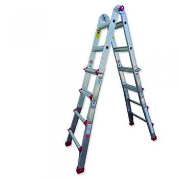 Escalera Telescópica 5x4 Peldaños de Aluminio