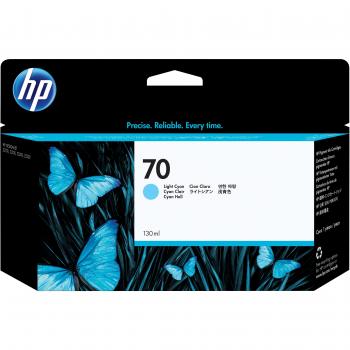 HP 70 Matte Black and Light Cyan Ink Cartridges