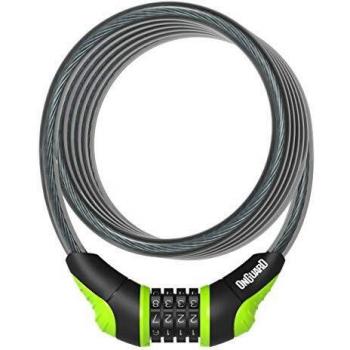 Onguard nueva neon combo cable lock 180x 12mm 4colores verde