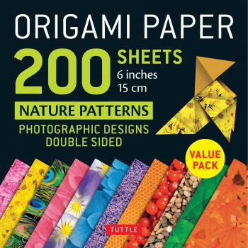 Origami Paper 200 Sheets Nature Patterns 6 inches 15 cm: Photographic Designs from Nature