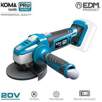 KOMA TOOLS 08752 Amoladora sin Batería y Cargador, 20V, Varios Colores