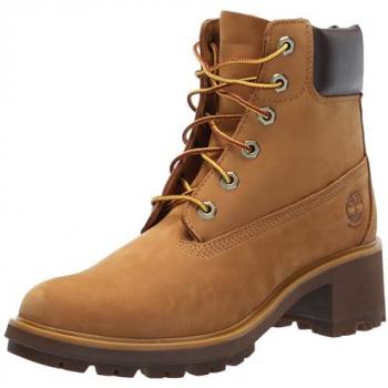 Timberland Kinsley Mid Lace-Up Waterproof Boots for Women - Wheat Yellow, Size 39