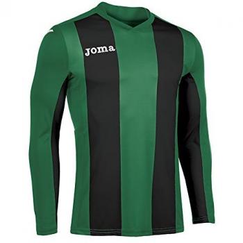Joma Pisa Camiseta de Juego Manga Larga, Hombre, Verde-Negro, 6XS-5XS