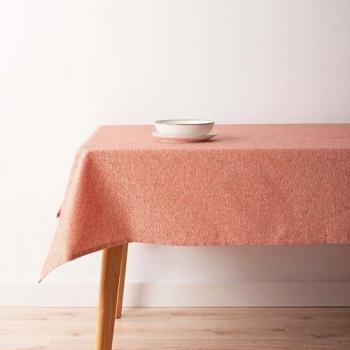 Mantel Antimanchas Belum 000-068 Terracota 200 x 155 cm, Jacquard, Tacto Extrasuave, Color Caldera, Tejido 70% algodón - 30% poliéster
