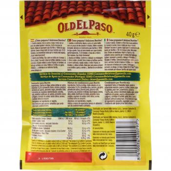 Old El Paso - Sazonador Especial para Burritos, 40 g
