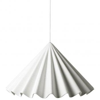 Lámpara colgante Dancing Audo, blanca, Ø 95 cm, fieltro