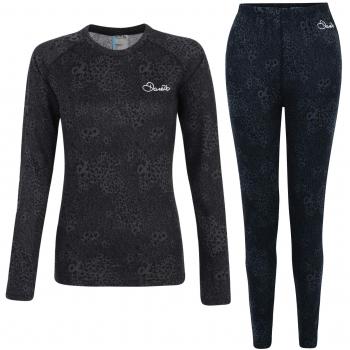 Dare 2b Division Thermal Set Capa de Base, Mujer, Negro, Talla 12