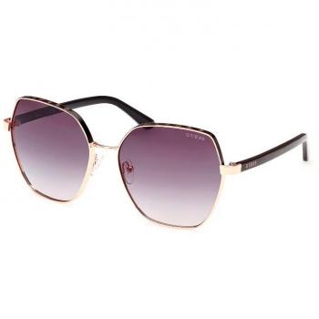 Guess GU00108 Women's Sunglasses - Black/Gold, Gradient Lens, 60mm