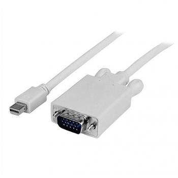 StarTechcom Cable de 4,5m de Vídeo Adaptador Conversor Activo Mini DisplayPort a VGA 1080p Blanco