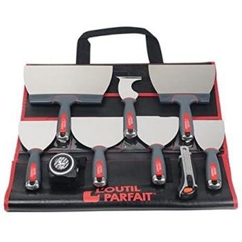 Kit de herramientas para yesero y escayolista L'OUTIL PARFAIT 80426 con 9 piezas en Alu-choc