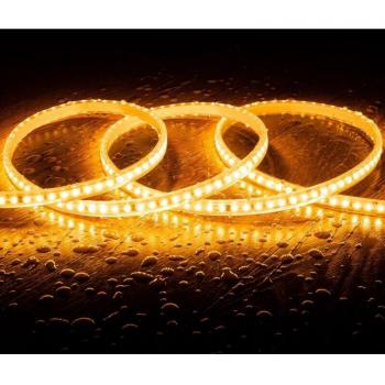 Tira LED Regulable 220V SMD 120 LED/m 10W/m 1000lm/m Ancho 12mm IP65 Corte cada 10cm a Medida 2200K Súper Cálido 25m