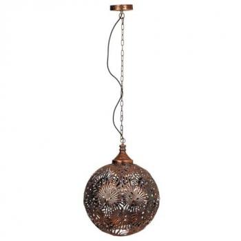 Lámpara de Techo Wanderlust Deco Alexandra House Living Dorado, Lámpara de techo de metal dorada, dimensiones 50x50x64/133 cm