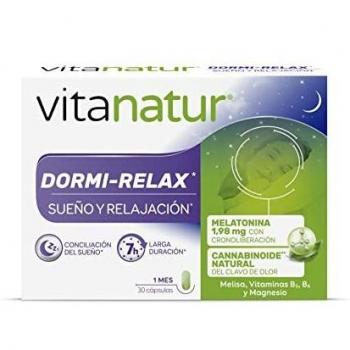 Vitanatur - Dormi-Relax, Complemento Alimenticio con Melatonina e Ingredientes con acción sobre la Relajación