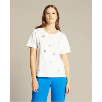 Camiseta bordada Elena Mirò - Alambre y Cuentas