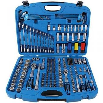 Juego de Llaves de Vaso Super Lock BGS 218 Piezas - Entradas 6,3 mm (1/4), 10 mm (3/8), 12,5 mm (1/2)