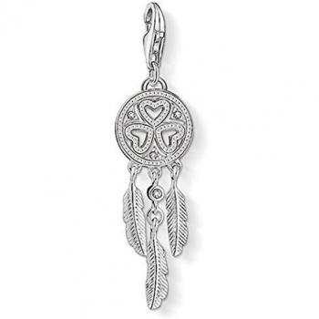 Thomas Sabo - Charm con Cierre para Mujer de Plata de Ley 925/1000 Con Circonita