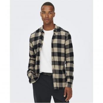 Camisa Only & Sons Gudmund Ls Checked Shirt Noos Azul