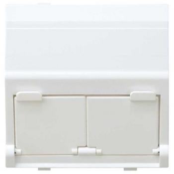 Base Adaptadora Universal Simon 27 para Conexiones Informáticas Blanco Nieve 310160121