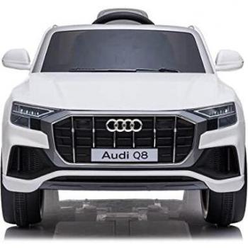 Coche Eléctrico para Niños Audi Q8, Coches De Batería 12v, Ruedas de Caucho, Asiento Polipiel y Equipo