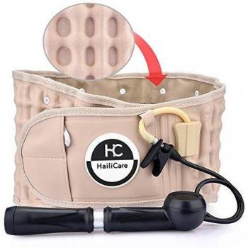 HailiCare Physio Cinturón de Descompresión Lumbar Soporte Espalda Masaje Espinal Tracción Inflable para Alivio del Dolor de Espalda para 29-49 Pulgadas Cintura