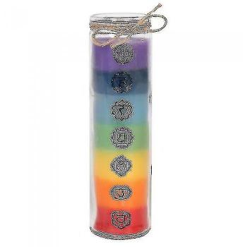 Vela alta de chakra arco iris One Size