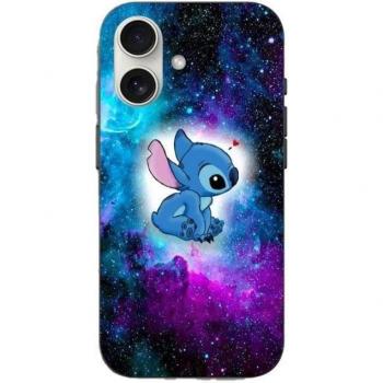 Funda Colorida Espacial Stitch Ohana para iPhone 16