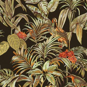Papel pintado Bird-of-Paradise negro DUTCH WALLCOVERINGS