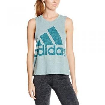 adidas Logo Sleeveless - Camiseta sin mangas para mujer, multicolor, talla XL